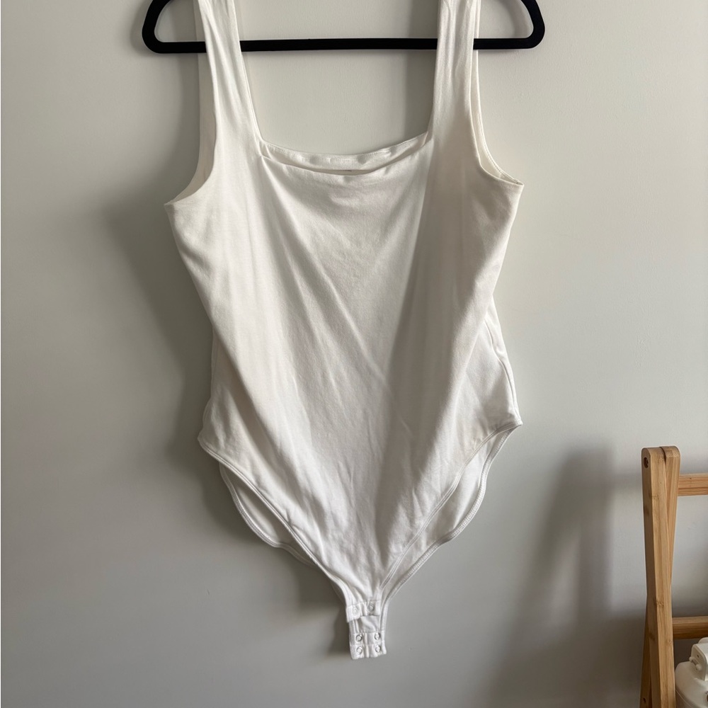 Old navy square neck Women's White Bodysuit